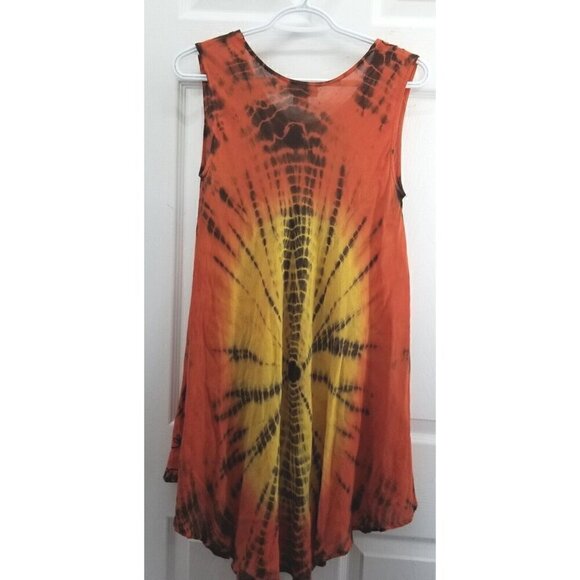 Krill Apparel Beach cover up dress...tye dye...free size - Picture 3 of 7